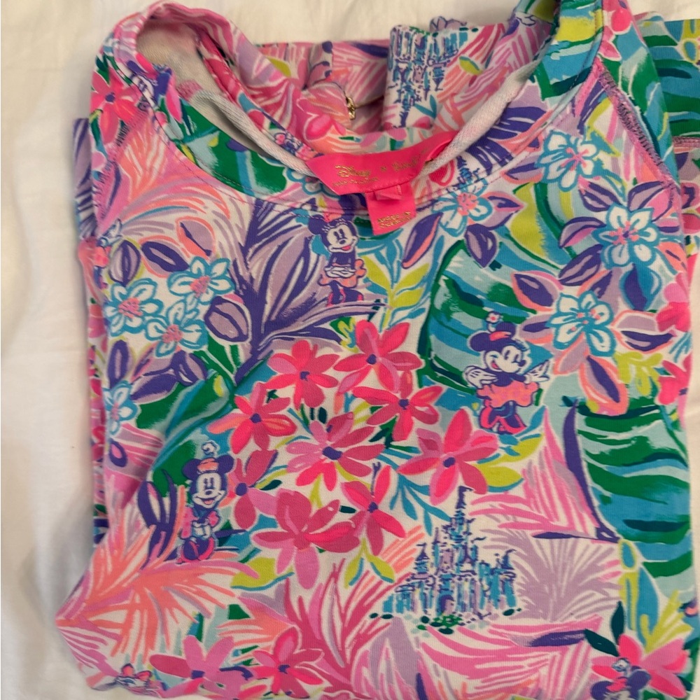 Lilly Pulitzer Disney Pink Multi Floral long sleeved top